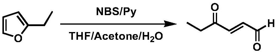 Synthesis method of trans-4-oxo-2-hexenal