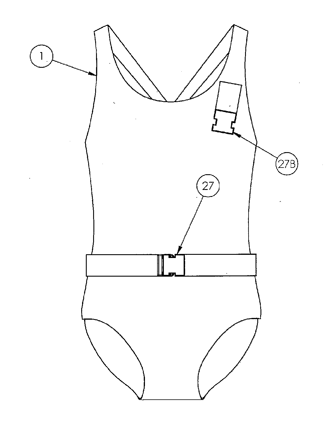 Swimming Garment and Corresponding Method of Use Thereof