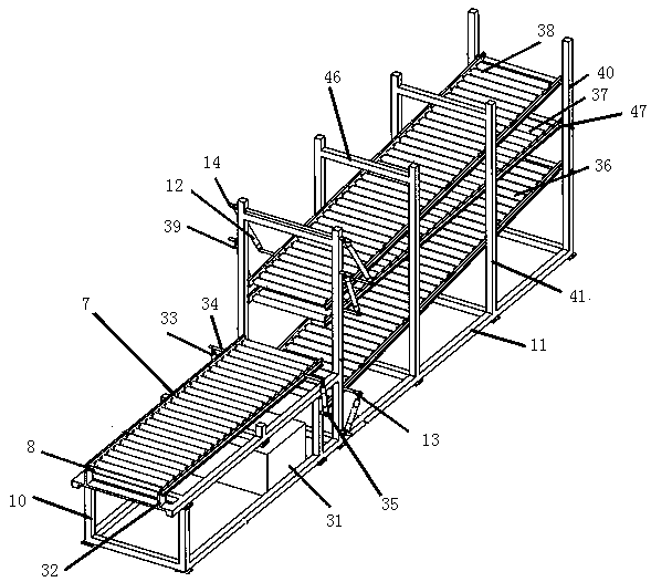 Three-layer production line for wall production