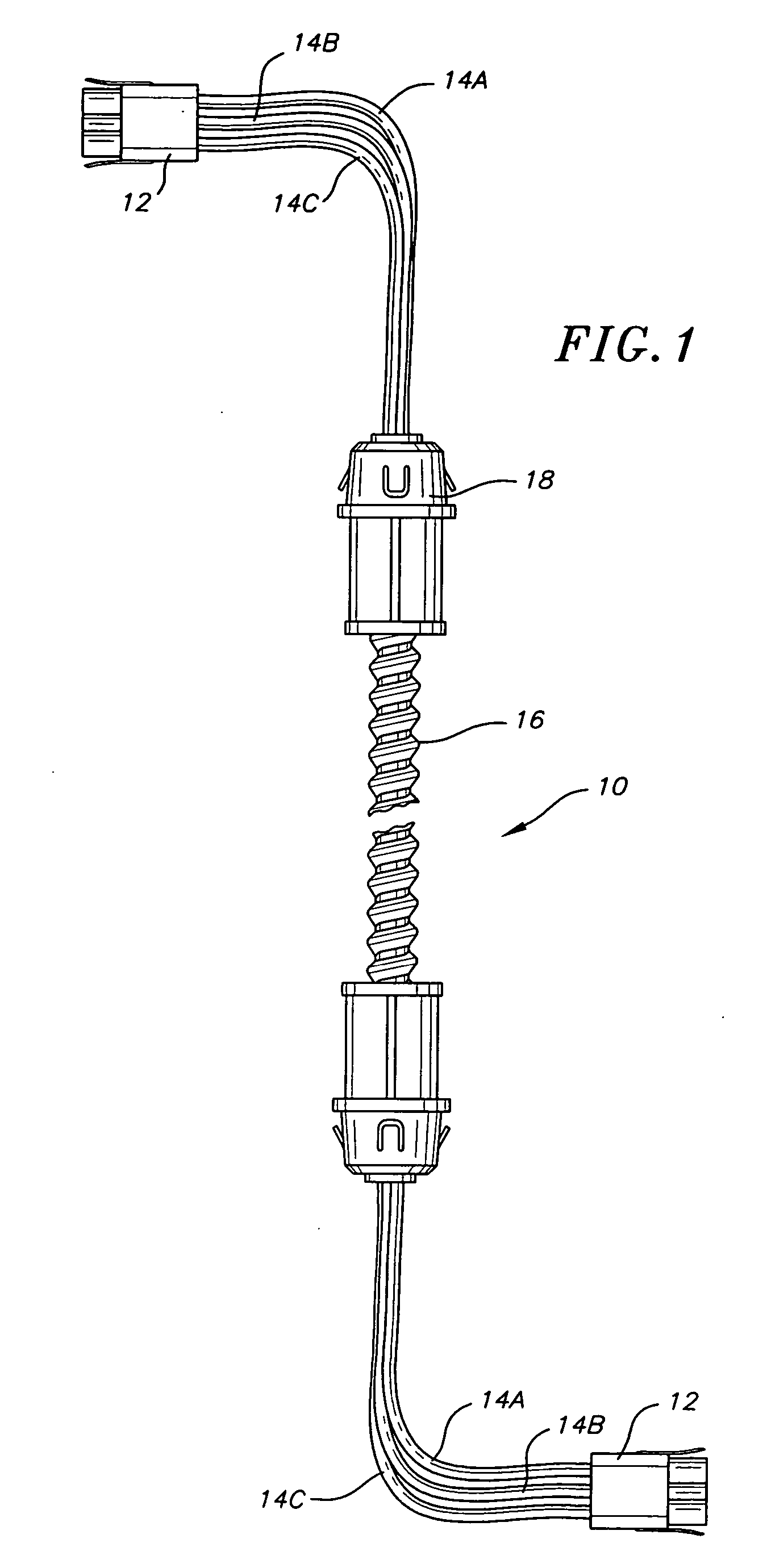 System for ensuring electrical continuity in connection between pre-wired electrical harnesses and conduits