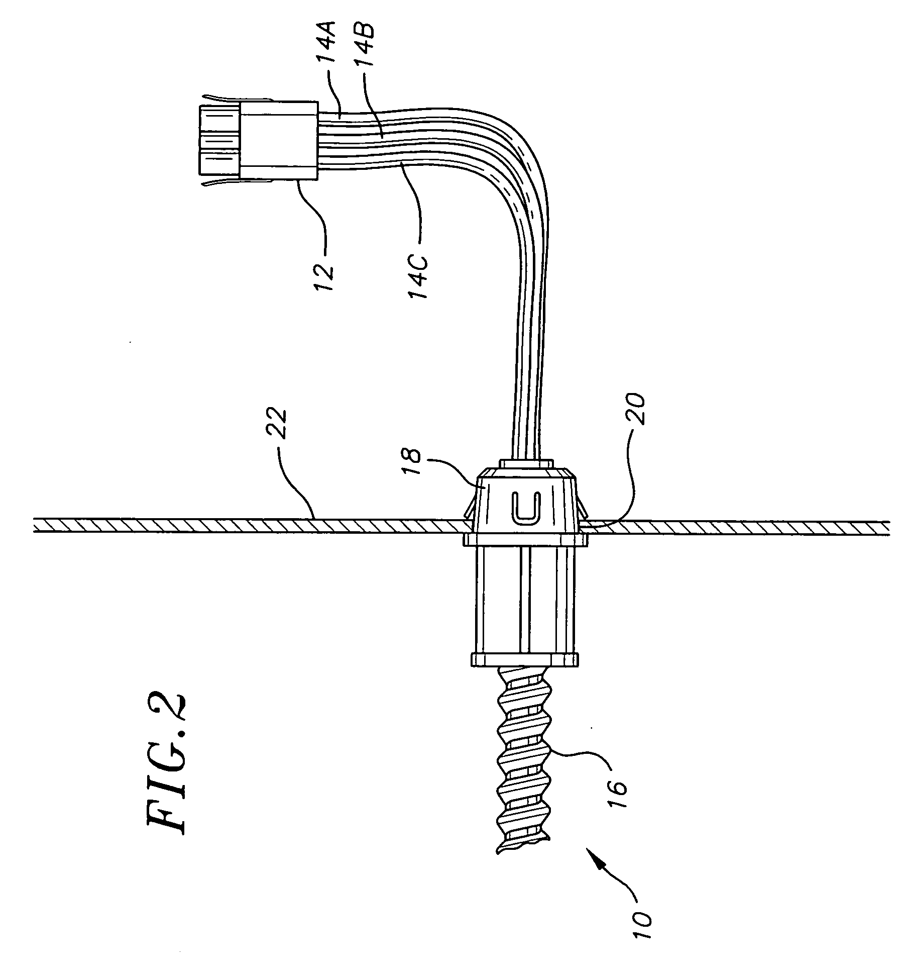 System for ensuring electrical continuity in connection between pre-wired electrical harnesses and conduits