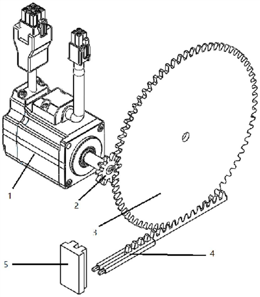 Short-time contact type communication system based on telescopic arm and applied to AGV and station communication