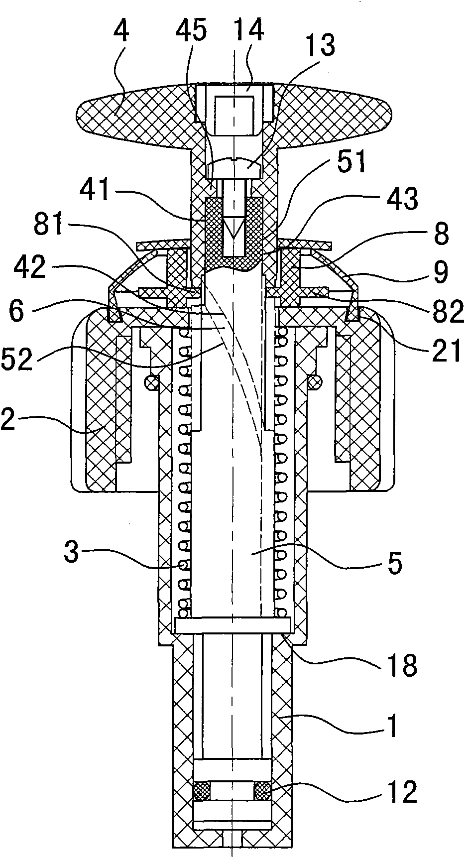 Pointer type safety valve