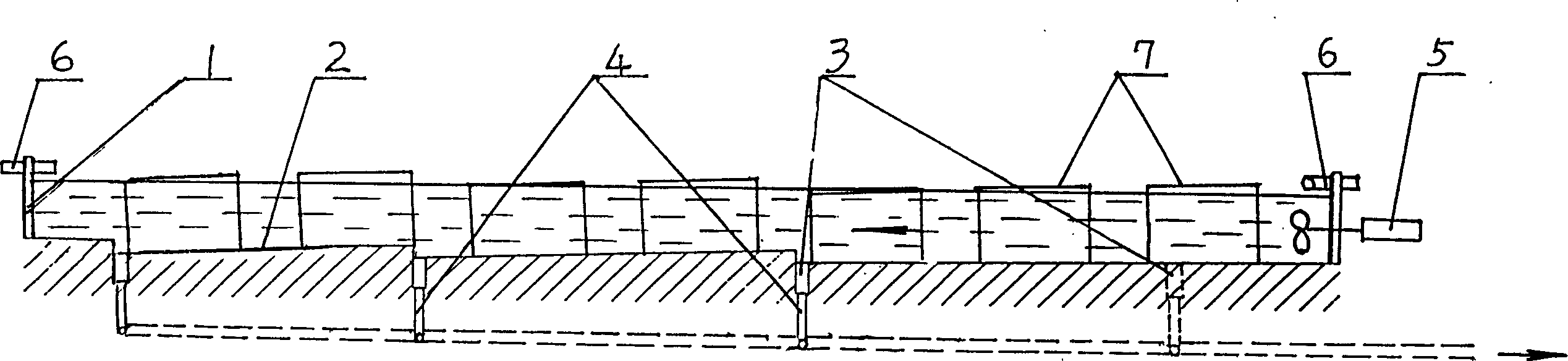 Fish cultivating water trough apparatus