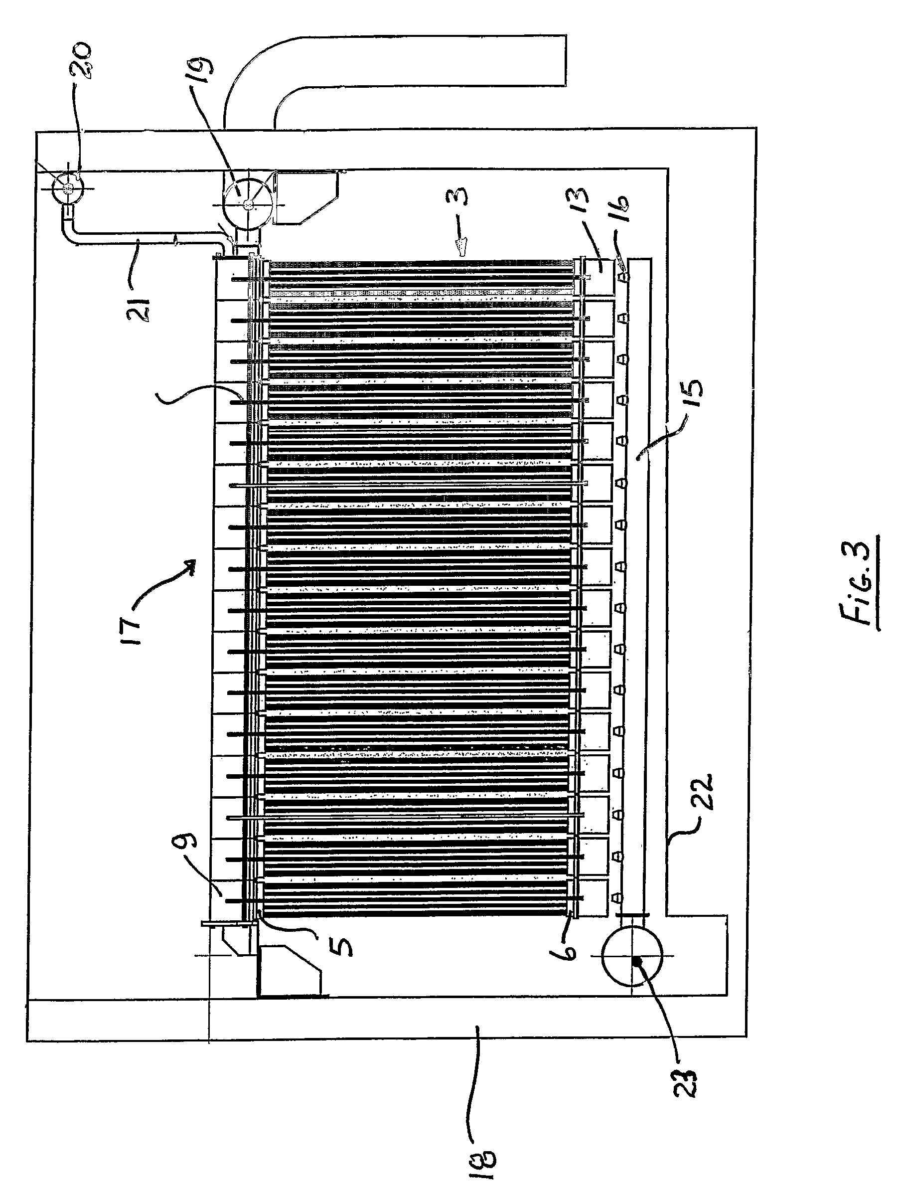 Square membrane manifold system