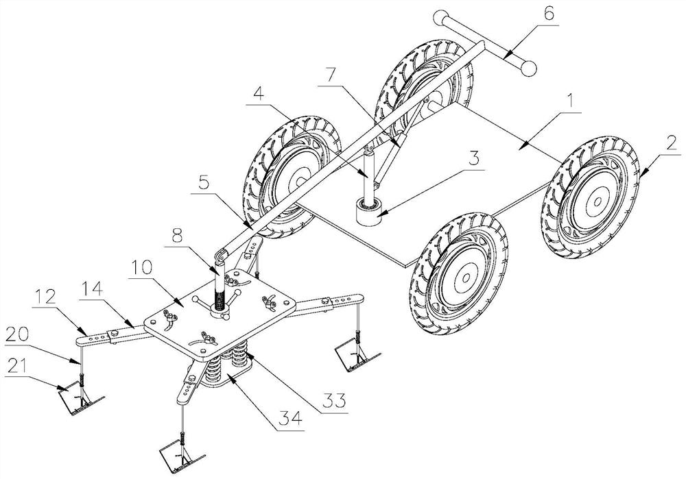 Cable trench cover plate opening device