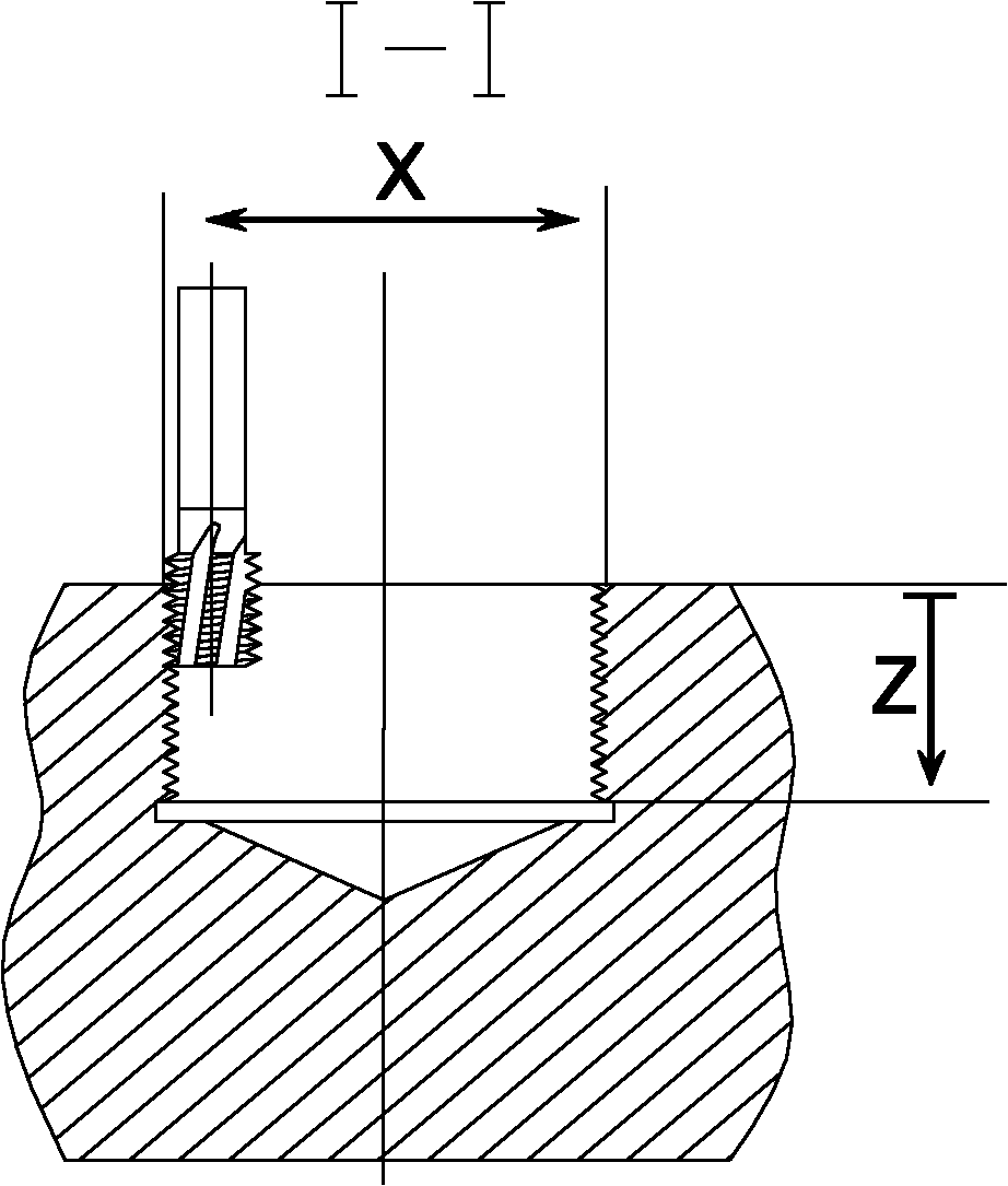 XZC three-axis linkage thread milling method for milling machining center