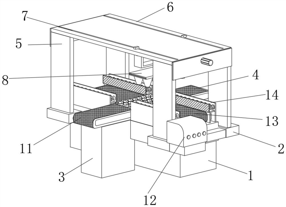 Rapid express parcel sorting device for electronic commerce