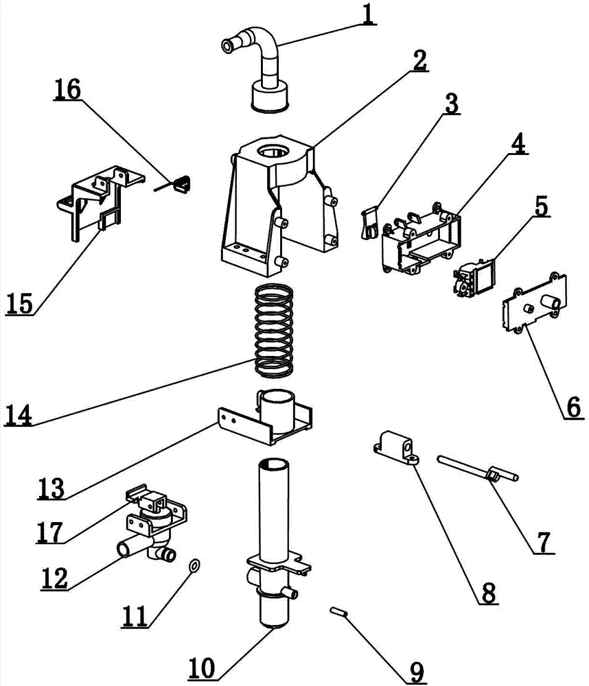 Water filing mechanism of external heating water dispenser