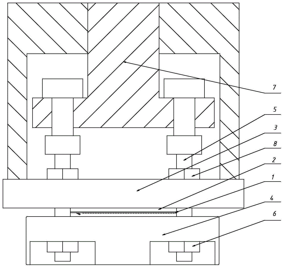 Preparation method of bottom layer arched foil for elastic foil piece gas bearing