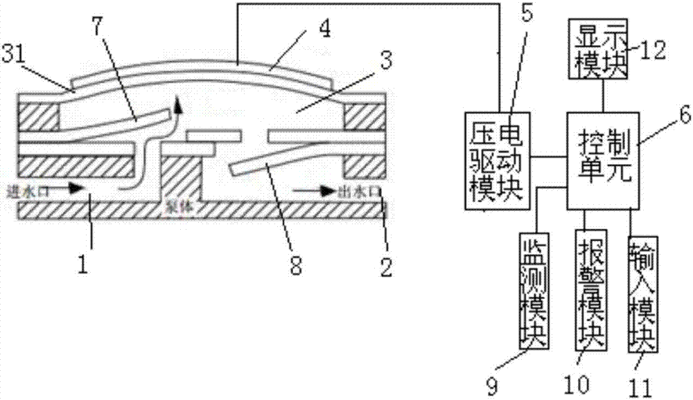 Liquid infusion method and system based on piezoelectric precise control