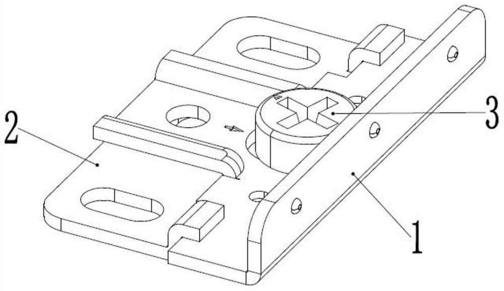 Connecting piece of drawer side plate