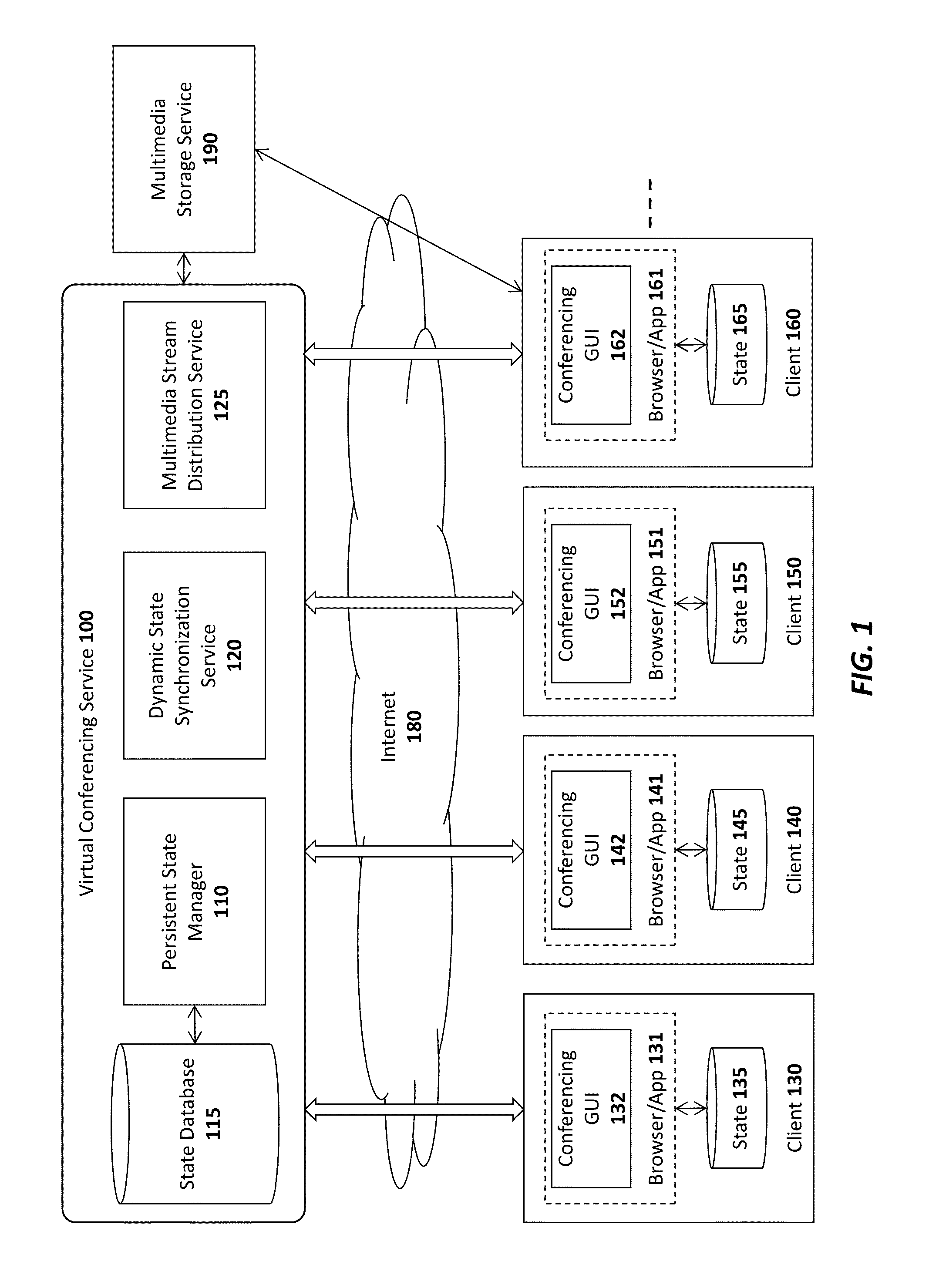 System and method for tracking events and providing feedback in a virtual conference