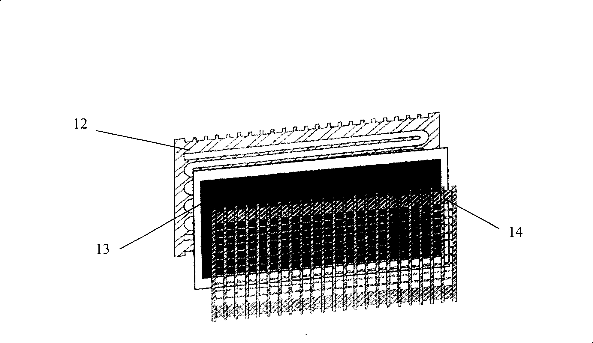 Proton exchange membrane fuel cell plate comprising combined flow channel