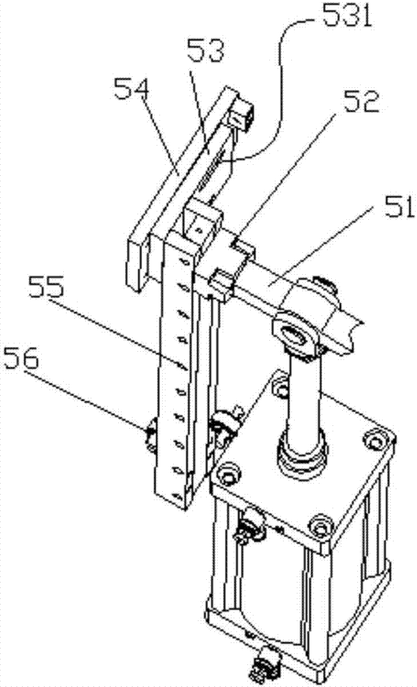 Lamp box cantilever mechanism of metal plate printing ultraviolet curing device