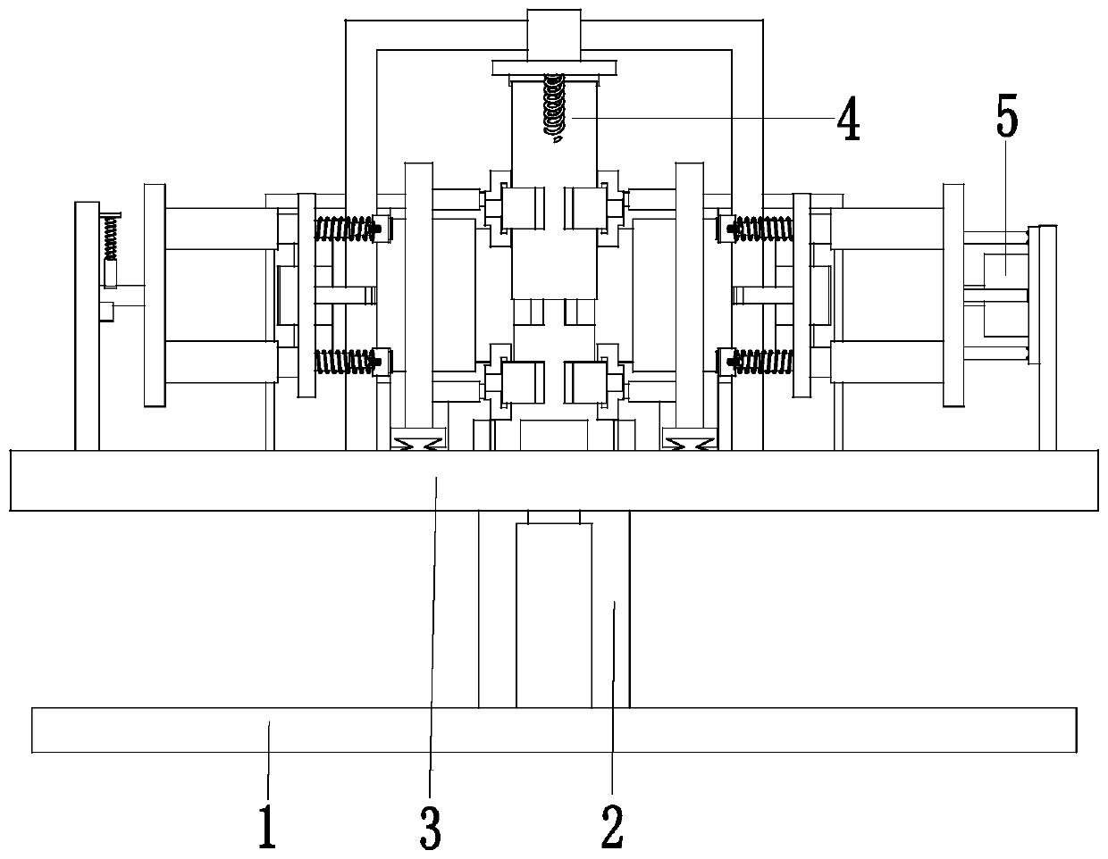 A lithium battery automatic transmission and fixing device and its transmission and fixing process