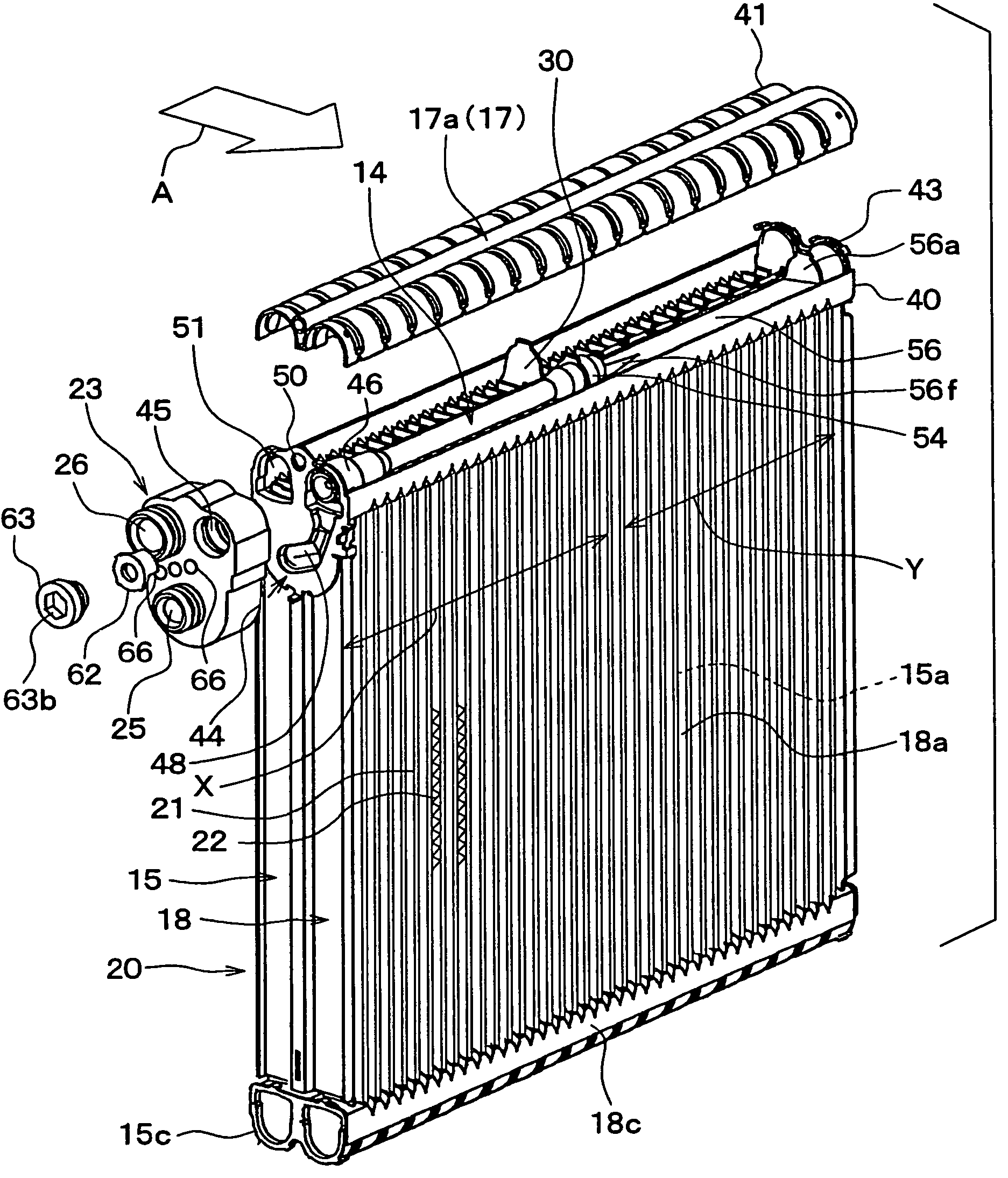 Integrated unit for refrigerant cycle device and manufacturing method of the same