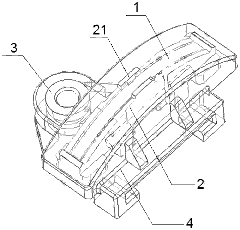 Magnetic induction module for automobile neutral-gear switch and manufacture method thereof