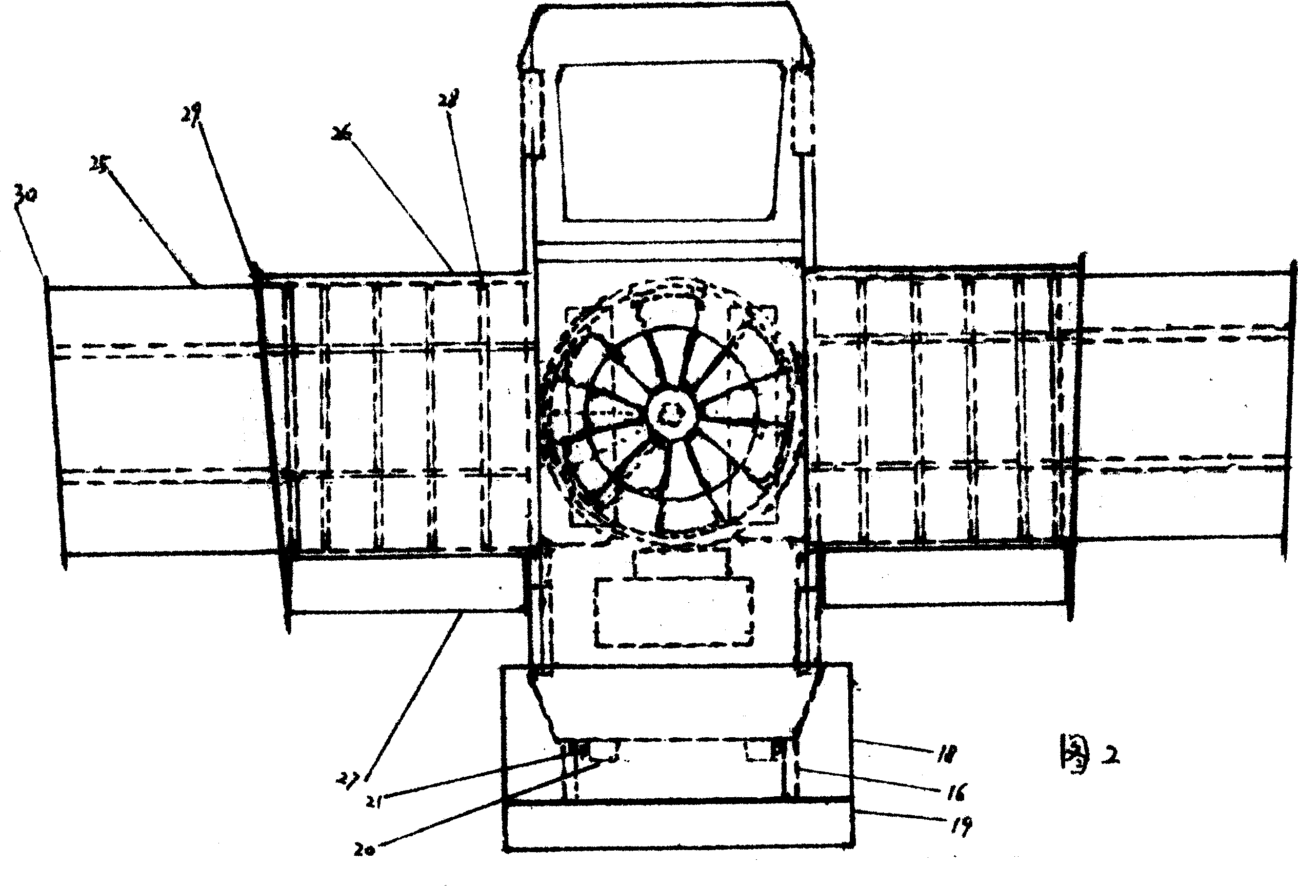 Lift force control method of rotating wing fan and vertiautomobile