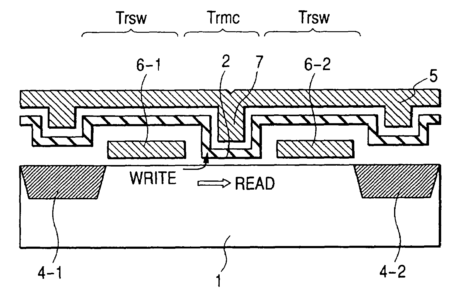 Semiconductor integrated circuit having discrete trap type memory cells