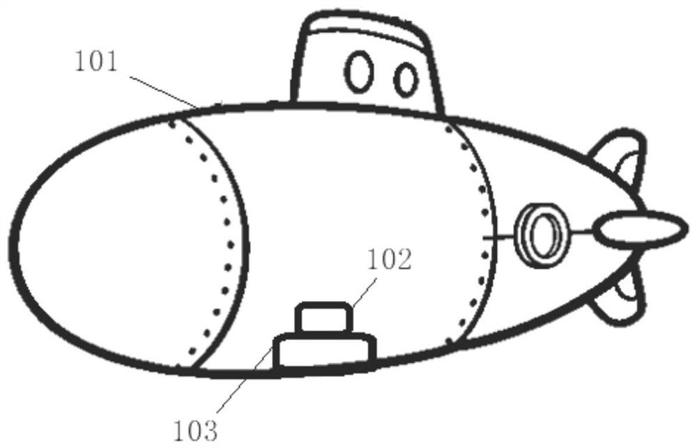 An unmanned underwater vehicle, an underwater wireless charging device, and a charging method
