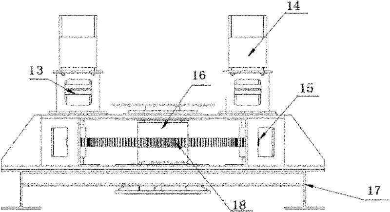 Vortex-induced vibration test device for stand pipe under bidirectional shear flow and bidirectional ladder shear flow