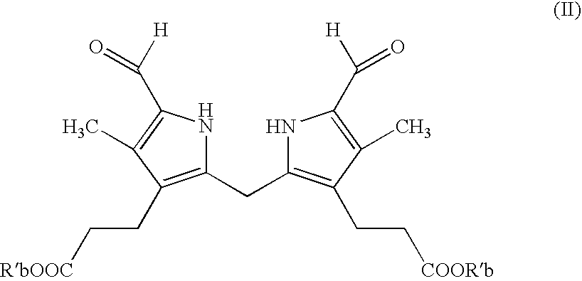 Process for preparing porphyrin derivatives, such as protoporphyrin (IX) and synthesis intermediates