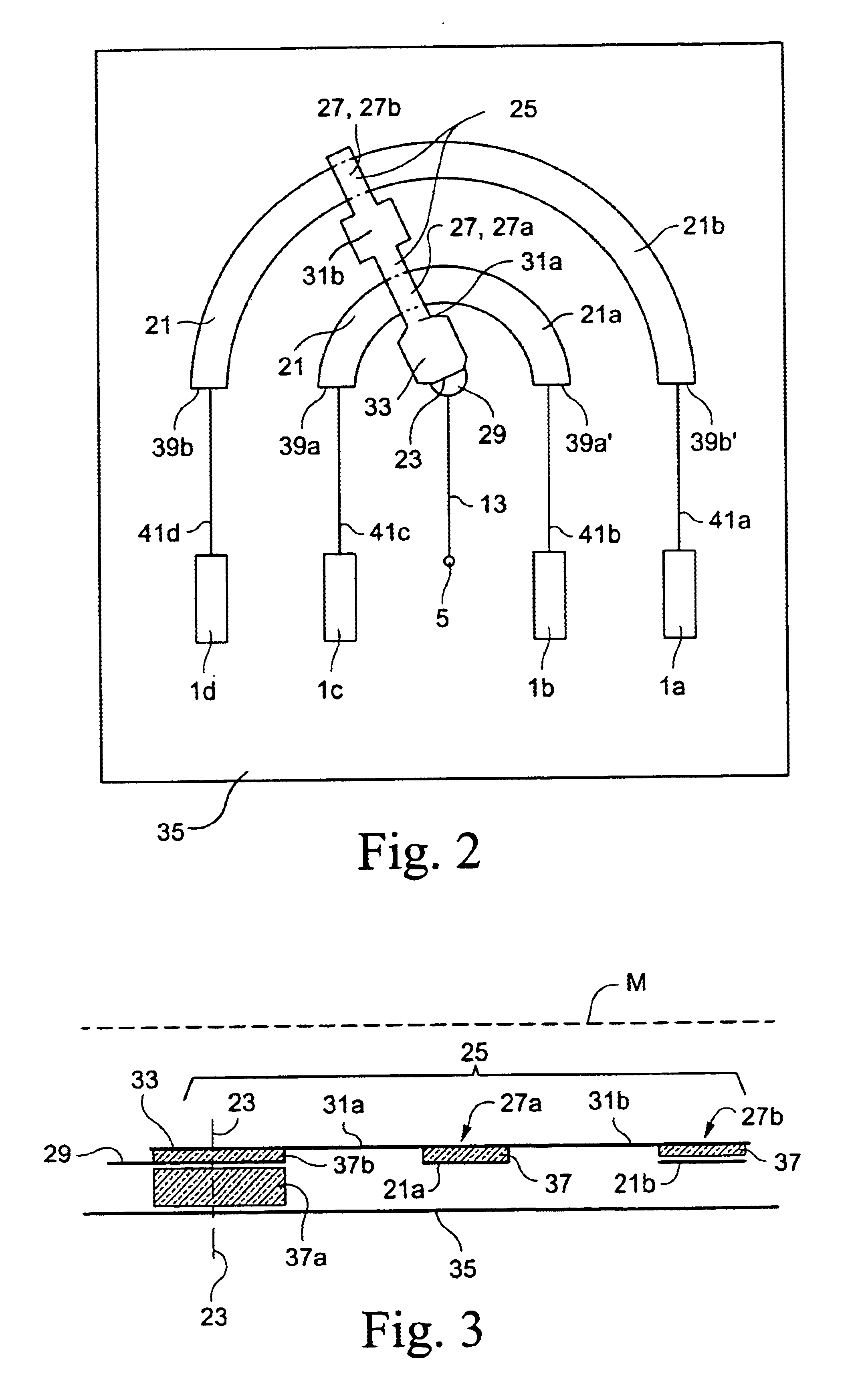 High-frequency phase shifter unit having pivotable tapping element