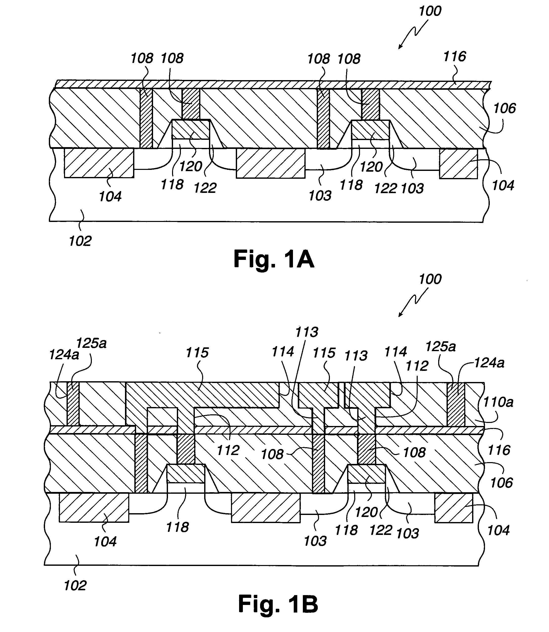 Semiconductor structure implementing low-K dielectric materials and supporting stubs