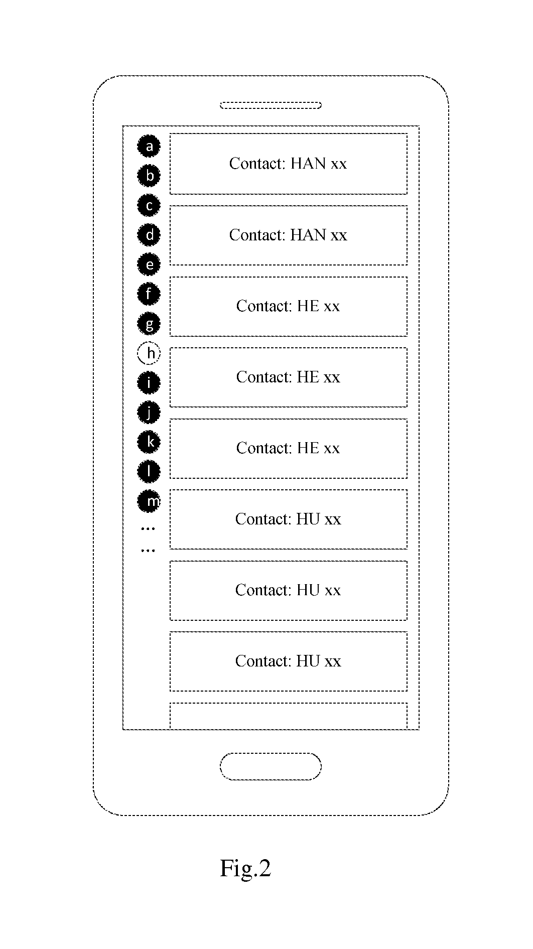 Method and device for displaying a list view through a sliding operation
