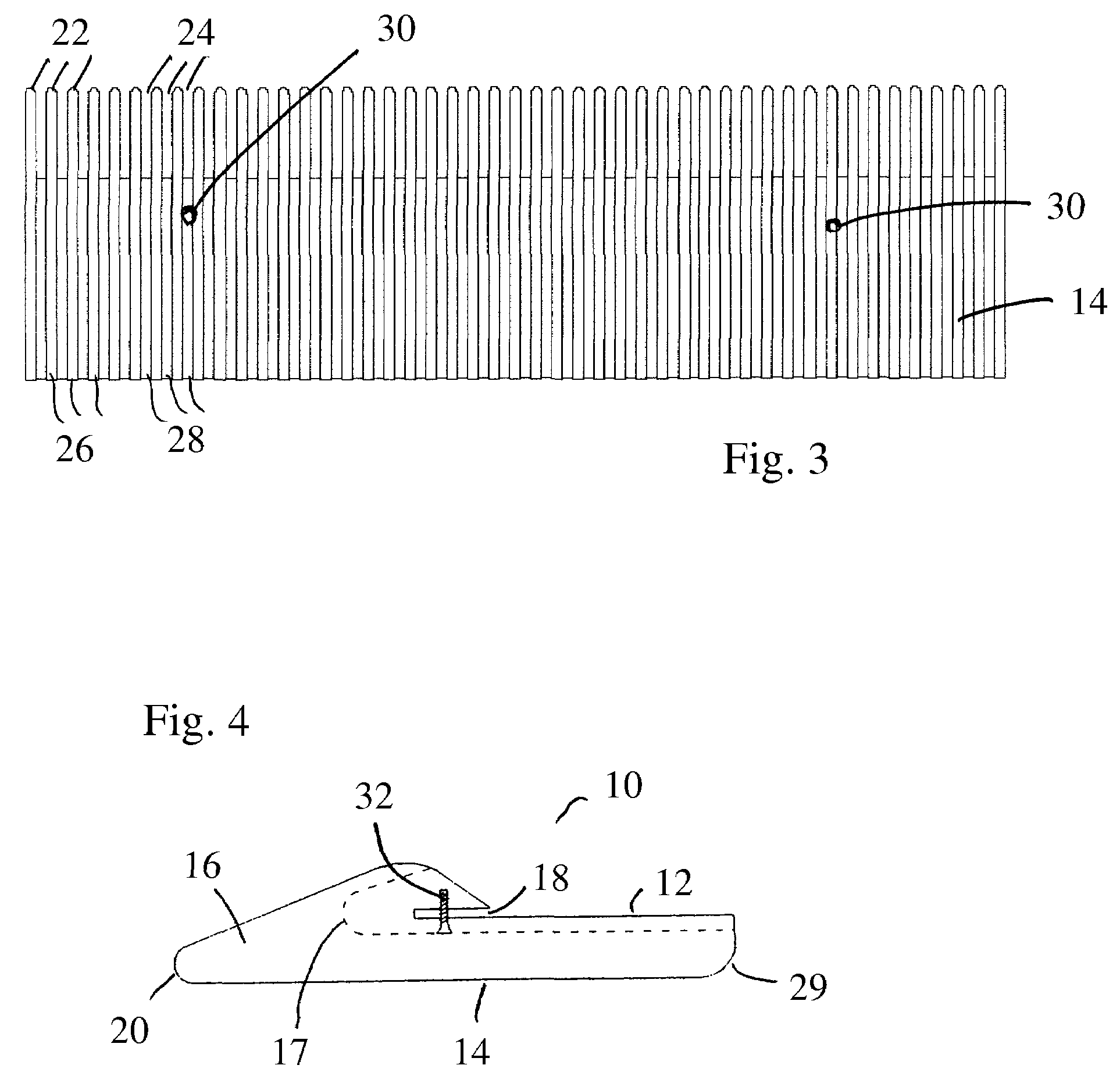 Lawn maintenance device having wedge-shaped front section