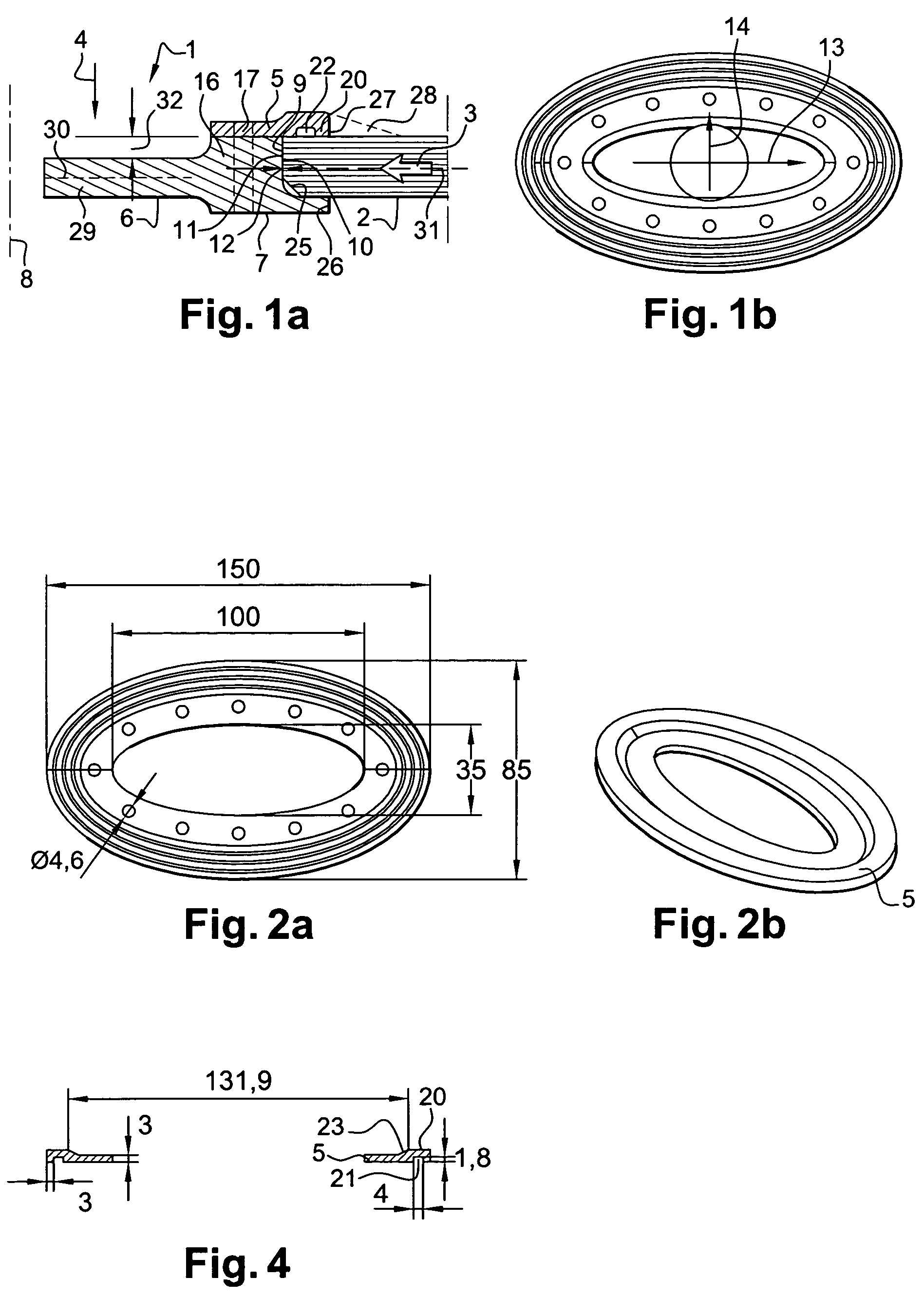 Device for equipping a hole in a panel, and panel thus equipped