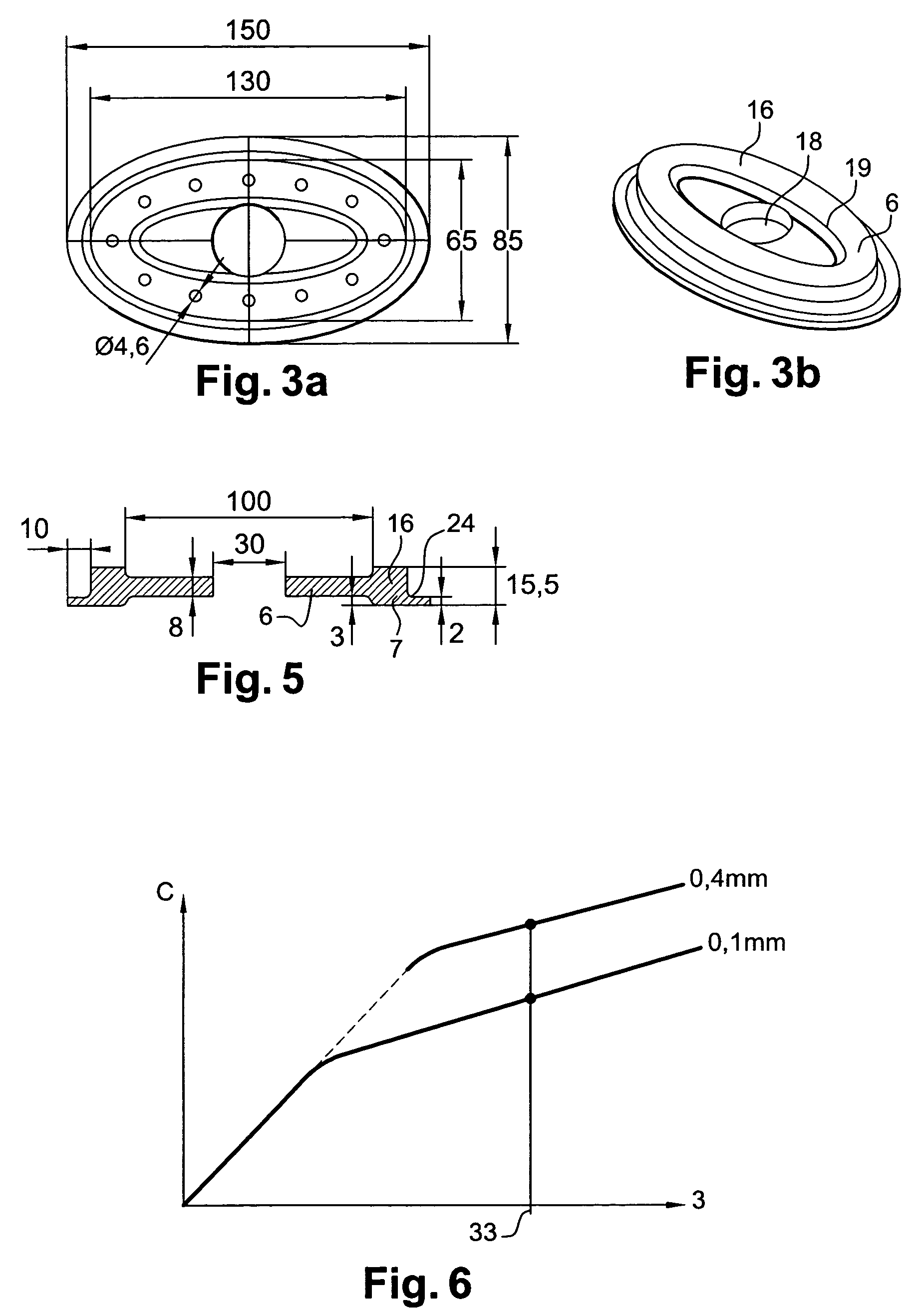 Device for equipping a hole in a panel, and panel thus equipped