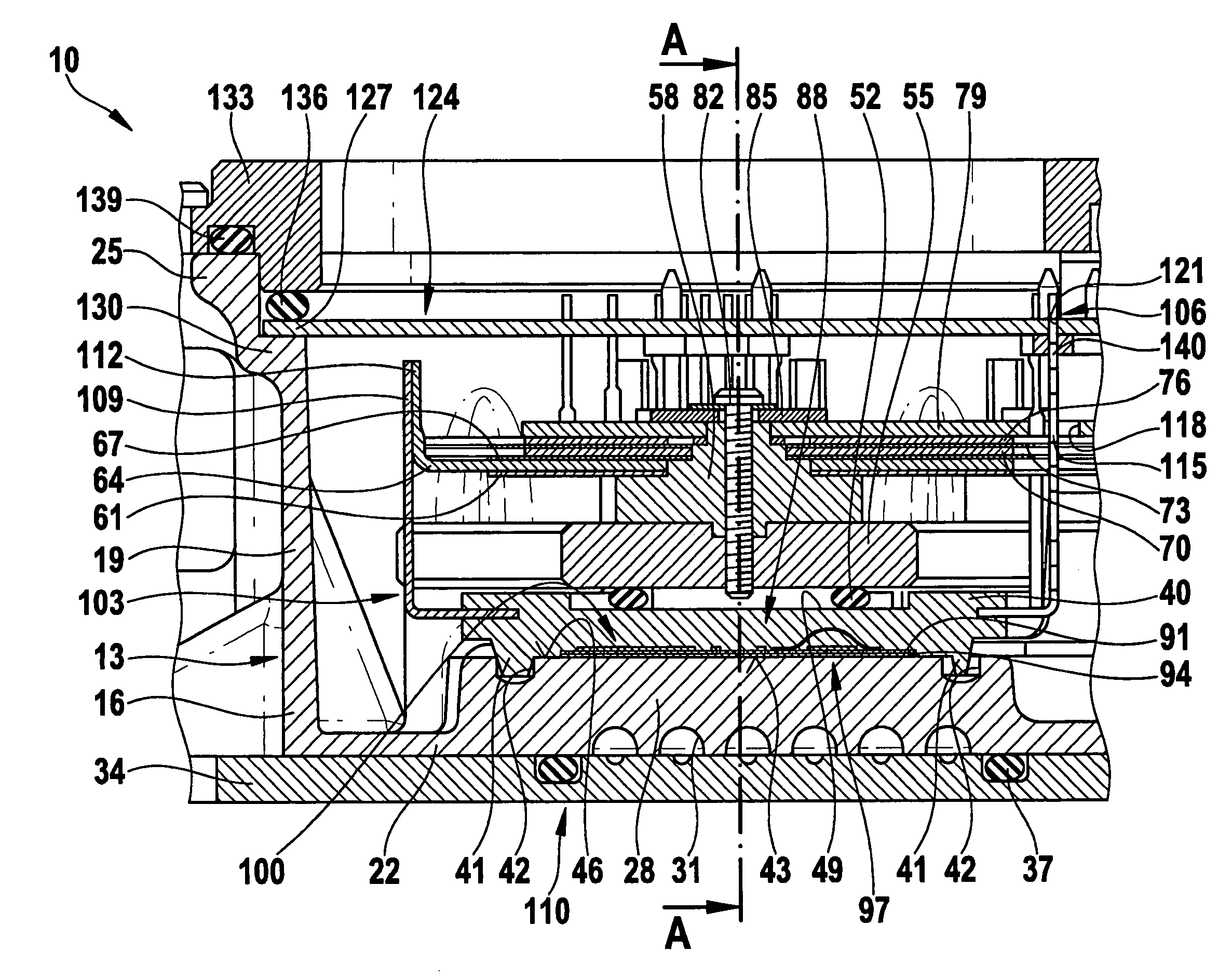 Electrical device, particularly for driving a motively and/or regeneratively operable electric machine