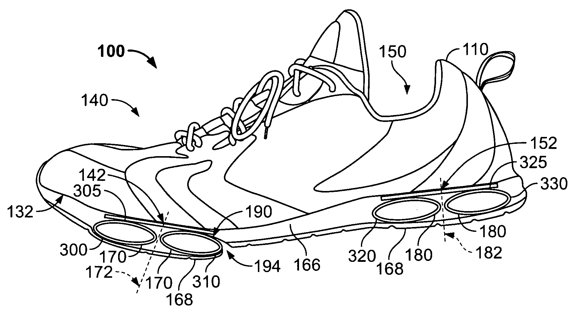 Shoe apparatus with improved efficiency