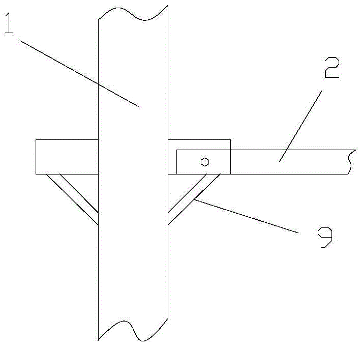 Installation structure of scaffold