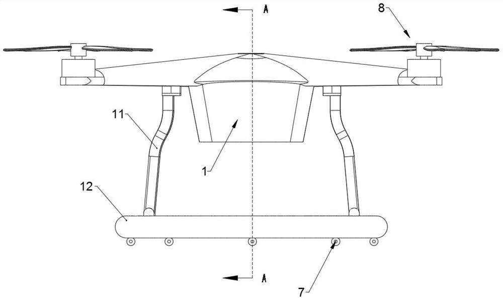 Automatic charging system for rotor unmanned aerial vehicle