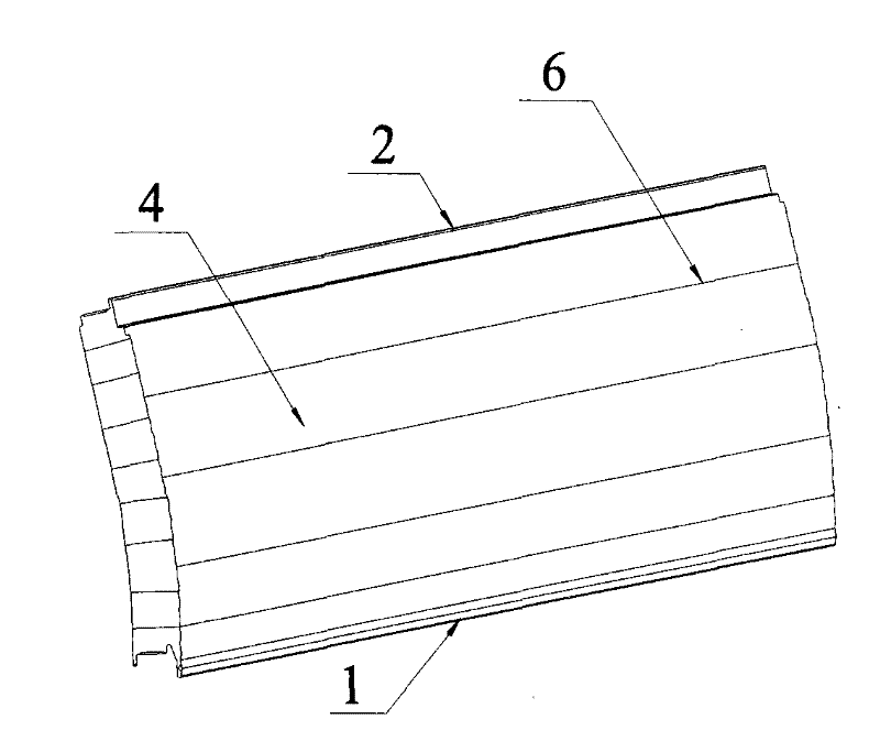 Arc panel produced by using ISP technology