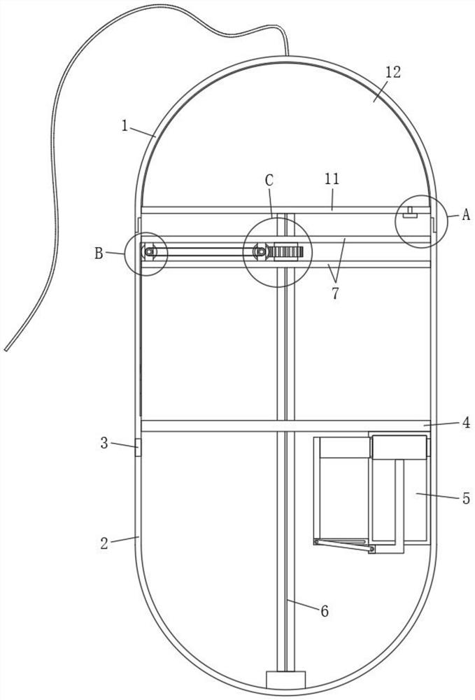 Sampling device for severe-case enterovirus 71 infection sample and sampling method of severe-case enterovirus 71 infection sample