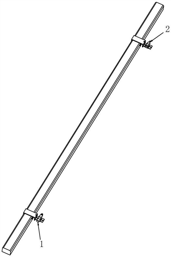 A curb stone laser alignment measuring device