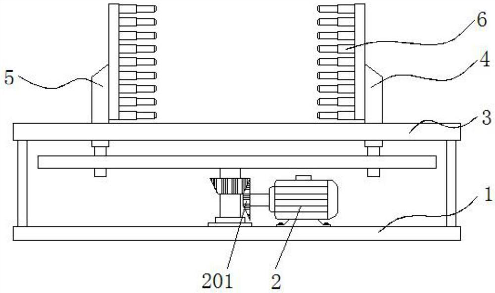 Clamping device for processing new energy automobile parts