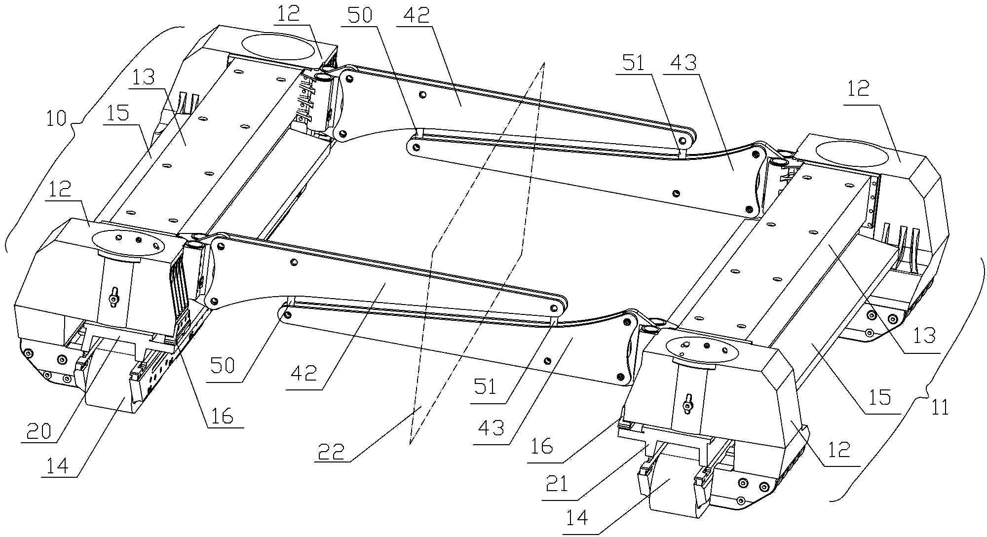 Magnetic suspension vehicle travelling unit in traction linear motor