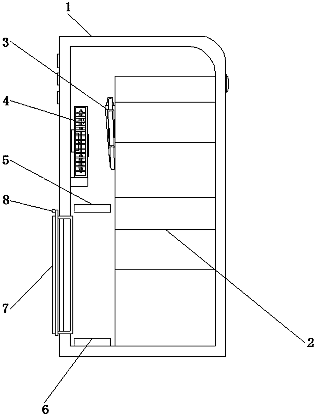 Computer mainframe with good heat dissipation performance