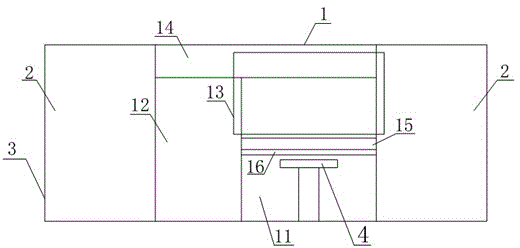 Interventional diagnosis and treatment movable separating wall device