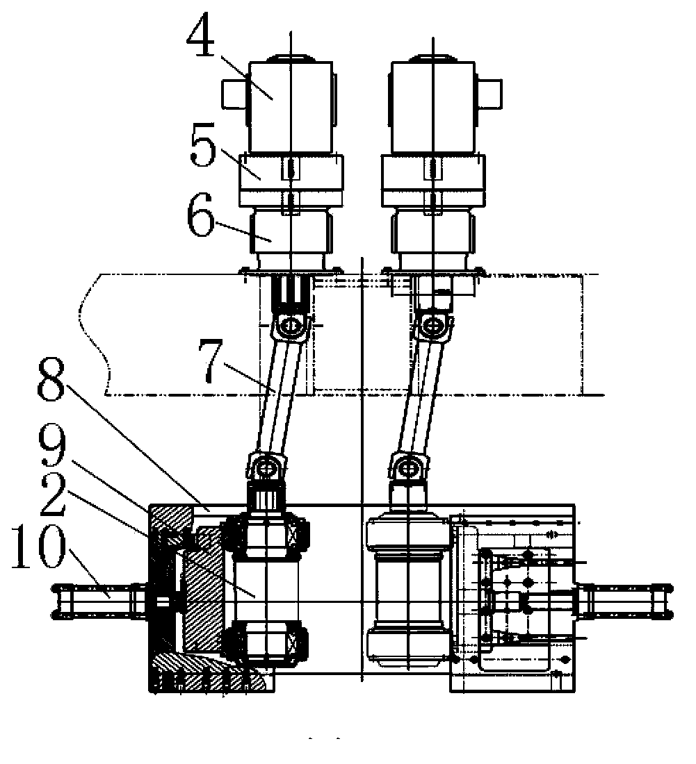 Edging roll device of rolling mill