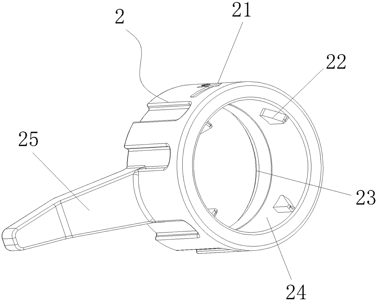 Self-locking connector and realizing method thereof