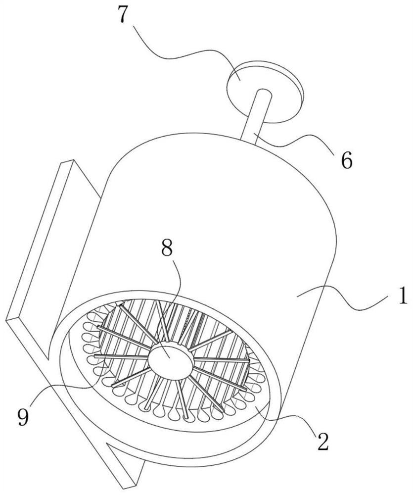 Bamboo stick waste recovery device in motor maintenance