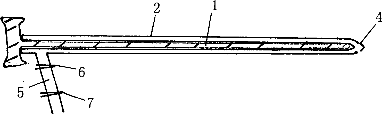 Pleuroperitonaeal cavity puncture pipe setting drainage device