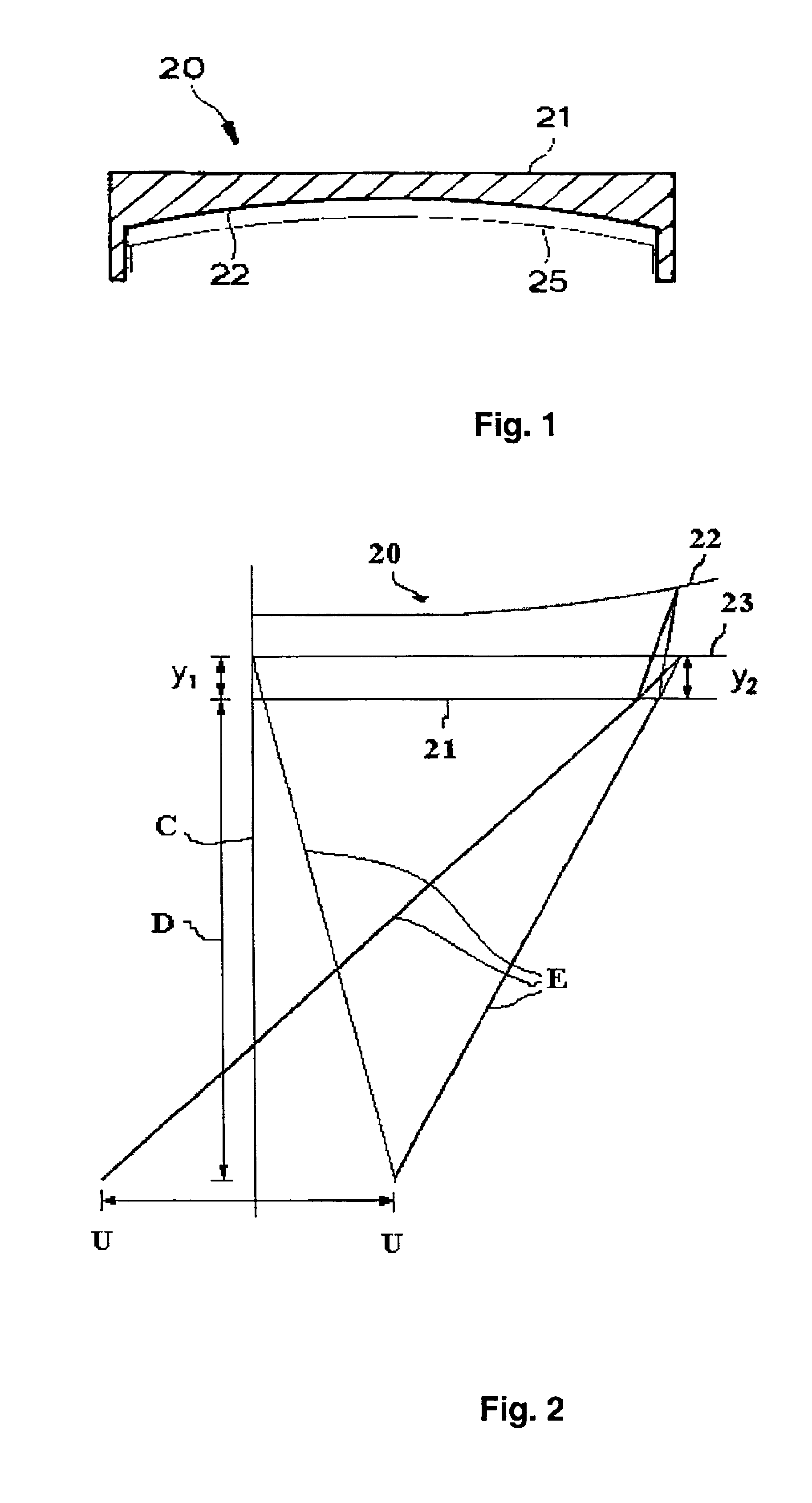 Natural view flat panel for cathode ray tube