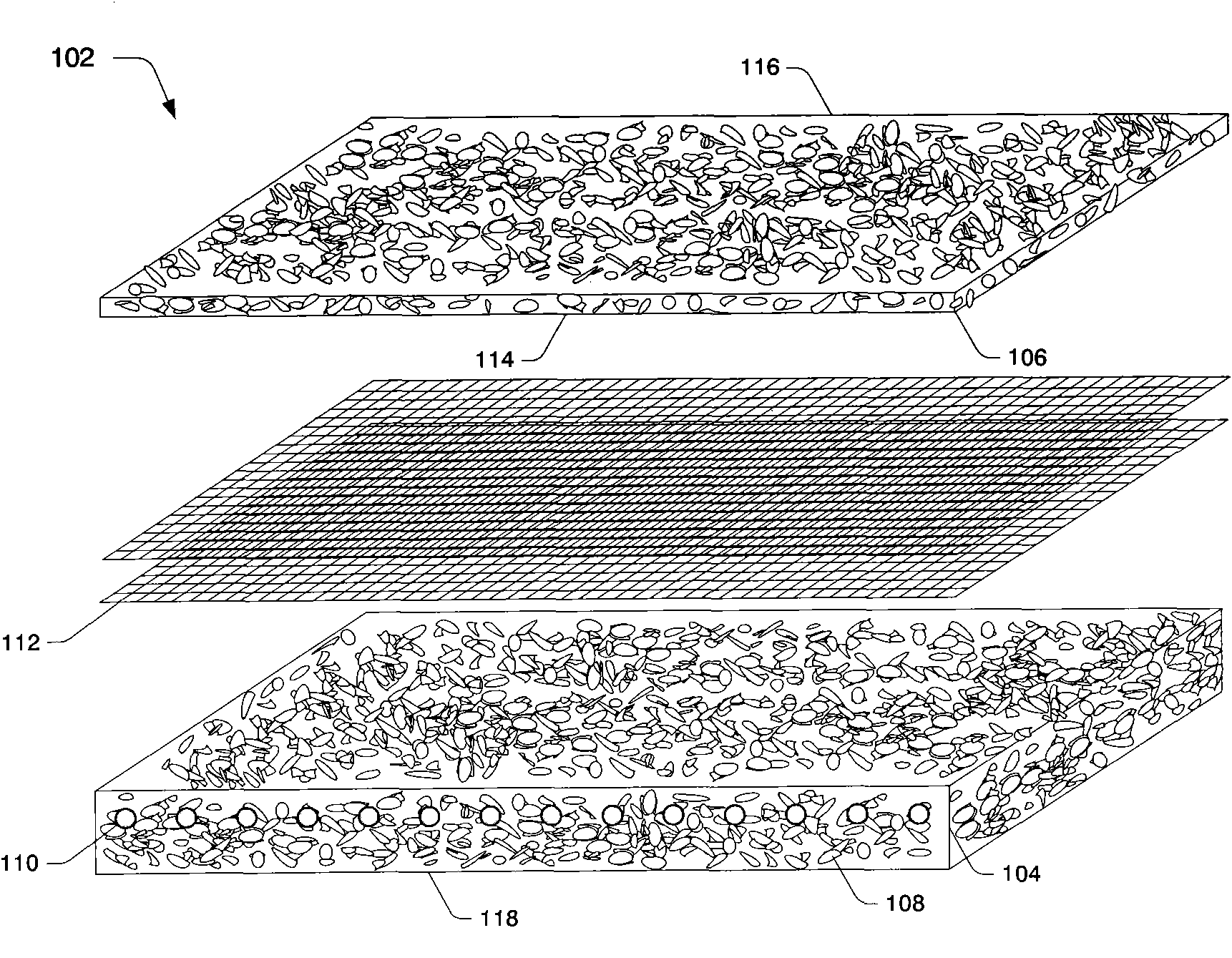 Reinforced Rubber Tile with Laminated Top Layer and Air Cushion Effect